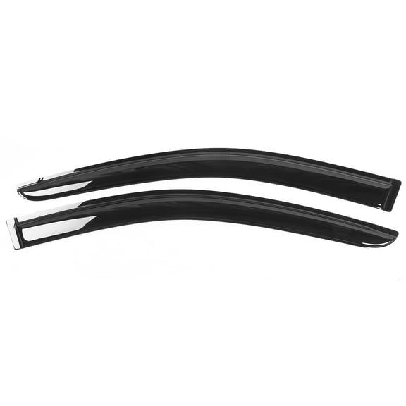 Ikon Motorsports Compatible with 08-18 Grand Caravan Chrysler Town & Country Acrylic Window Visors Vent Windshield Deflector Rain Guard 2Pc Set Outside Mount 2008 2009 2010 2011 2012 2013 14 15