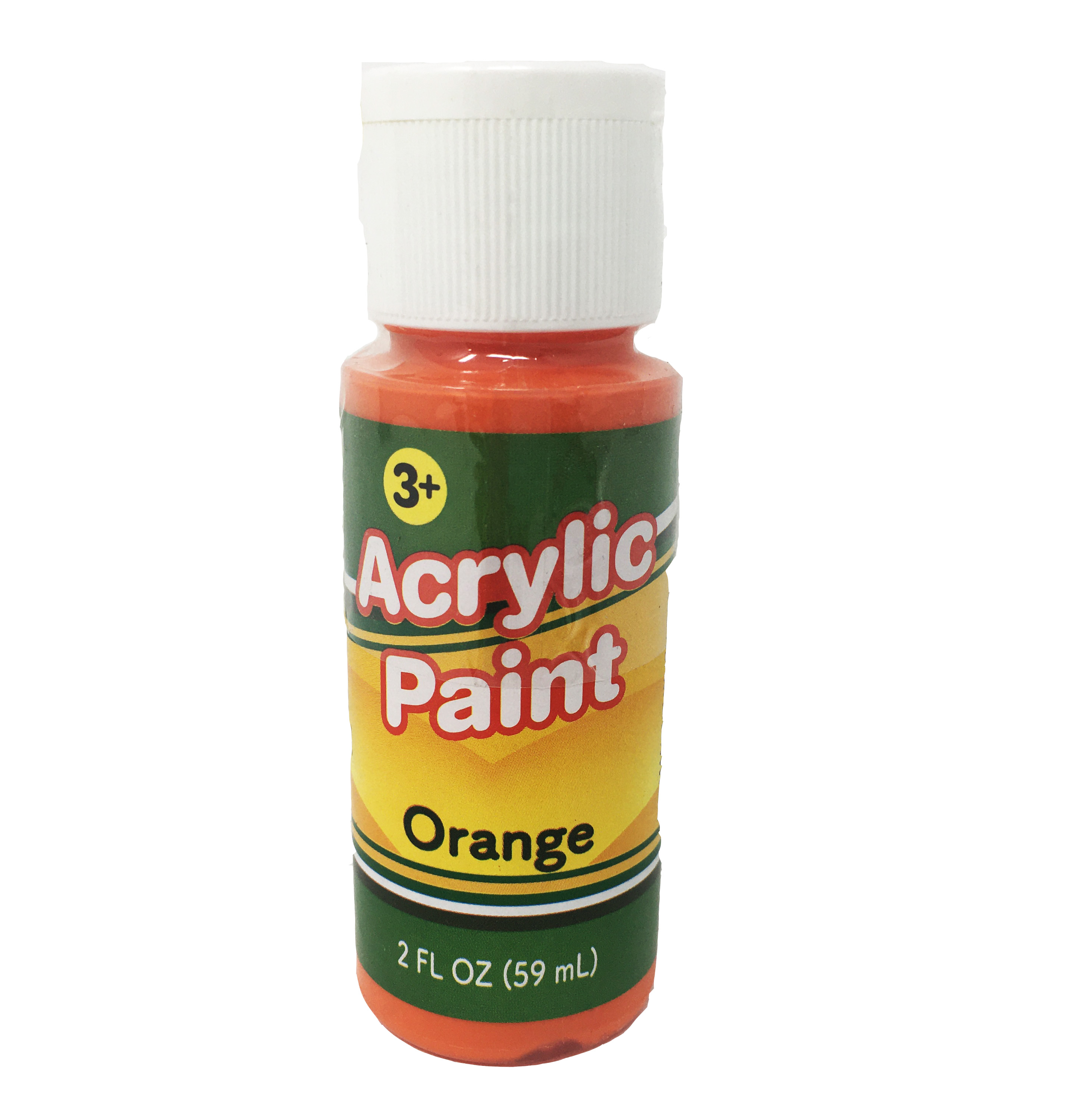 Acrylic Paint Bottle pack of 3 orange 2oz