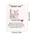 thumbnail image 3 of Tyidzon Easter Gifts Pocket Hug Token Mini Easter Bunny Gifts Greeting Cards | Exchange Card Relationship Gift Friends Colleagues Family, 3 of 7