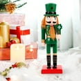 thumbnail image 2 of St. Patrick's Day Soldier Doll Nutcracker Figurine 25CM, 2 of 6