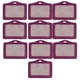 thumbnail image 4 of 10pcs Plástico ID Insignia Tarjetero rgo Cuello Correa Banda Cordón Varios - Púrpura Macarena Titulares de tarjeta, 4 of 8