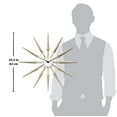 thumbnail image 6 of Infinity Instruments Celeste Starburst Mid-Century Modern Unique Large Wall Clock 24 inch by  - 24.5 x 1.75 x 24.5 Tan N/A, 6 of 7