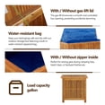 thumbnail image 5 of vidaXL Outdoor Storage Wooden Deck Box with Cushion & Blanket, 5 of 9