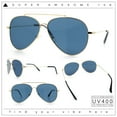 thumbnail image 2 of Concave Lens Tear Drop Shape Metal Rim Double Bridge Officer Sunglasses Gold - Black, 2 of 8