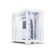 Lian Li O11DEW Dynamic EVO Aluminum & Steel, Tempered Glass ATX Mid Tower Computer Case; White