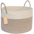 thumbnail image 2 of Panier Tissé en Coton pour Rangement de Jouets Panier à Linge Robuste Grand Panier Porte-Jouets, 2 of 4