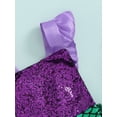 thumbnail image 5 of nvzhuang Newborn Girl Sequins Mermaid Romper, Backless Ruffle Sleeveless Jumpsuit, Lovely Outfits, 5 of 9
