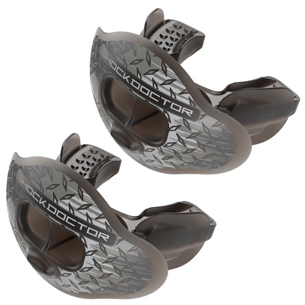 Shock Doctor (2 Pack) Football Sports Mouth & Lip Guard, Airflow