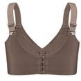 thumbnail image 5 of BRGZLK Womens Wireless Bras Casual Solid Color Full Coverage Soft Comfortable Sport Bra Lightweight Breathable Plus Size Cup Bralette Coffee L, 5 of 6