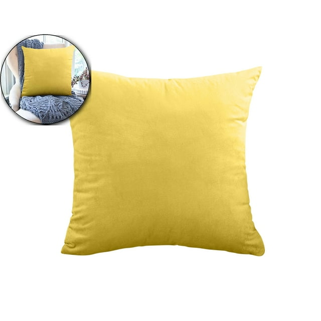 Dvruxg Velvet Throw Pillow Covers 16x16 Inch - Soft Square Decorative Cushion Cover for Couch, Sofa