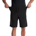 thumbnail image 6 of symoid Quick Dry Lightweight Stretch Cargo Hiking Shorts- Summer with Pockets Beach Plus Size Casual Nylon Black Workout Shorts Size XL, 6 of 9
