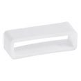thumbnail image 4 of Uxcell Watch Band Strap Loops Silicone for 28mm Width Watch Band, White 4 Pack, 4 of 5