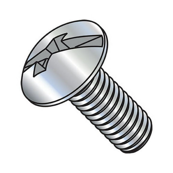 8-32X1 5/8 Combination (Phil/Slotted) Full Contour Truss Head Machine Screw Full Thread Zinc (Pack Qty 2,500) BC-0826MCT