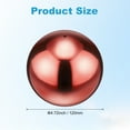 thumbnail image 3 of Uxcell Lot de 1 Boule de Miroir Creuse en Acier Inoxydable 4.7 Pouces 201 pour Maison, Extérieur Rouge Rubis, 3 of 7
