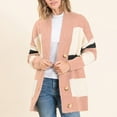 thumbnail image 2 of Fesfesfes Women Sweater Casual V-Neck Long Sleeve Fall Sweater Cardigan Blouse Tops Plus Size $10, 2 of 9