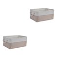 thumbnail image 3 of maskred Sac de Rangement Robuste et Durable pour Espace Bien Organisé Boîte de Rangement Pliable avec Poignée Coton Multifonctionnel Riz + Blanc 2Set, 3 of 6