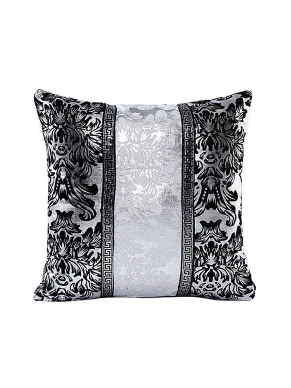 Vintage Black Silver Throw Pillow Case Cushion Cover Sofa Home Living Room Decor Walmart Com Walmart Com