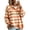 Orange, variant on Womens Sailor Collar Sweater — Striped Knit Pullover Long Sleeve Loose Casual Top for Fall Winter