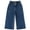 Deep Blue-2686, variant on KIDSCOOL SPACE Baby Girls Jeans,Toddler Elastic Waist with D-ring Slant Pockets Wide-leg Denim Pants,LightBlue,4-5 Years