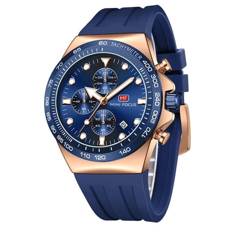 Watch for Men Sport Military Waterproof Chronograph Mens Watches Analog Quartz Big Face Classic Stylish Fashion Casual Designer Business Work Wrist Watch Elegant Gift for Men