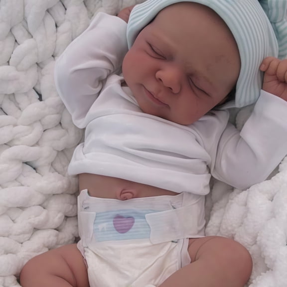 19 Inch adorable reborn baby doll - realistic details, hand-painted appearance, cute and real - perfect for collection and gift giving