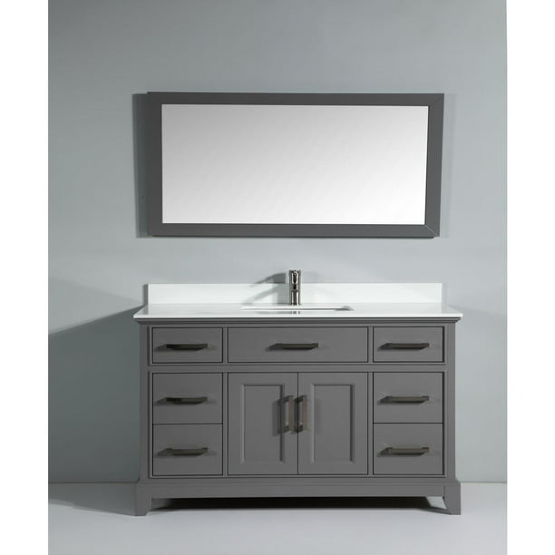 Vanity Art 60 Inch Single Sink Bathroom Set With Super White Phoenix Stone Top Com - 60 Inch Bathroom Vanity Top With Single Sink Vanity Art 60 Inch Single Sink Bathroom Set With Super White Phoenix Stone Top Com - 60 Inch Bathroom Vanity Top With Single Sink