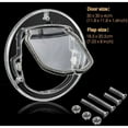 thumbnail image 2 of Puerta para perro, ventana, puerta redonda con solapa transparente, con cerradura de 4 vías y kit de revestimiento para gato, cachorro, perrito, se adapta mejor a la ventana del perro, 2 of 5
