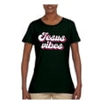 thumbnail image 2 of Wild Bobby Jesus Vibes Inspirational/Christian Women Graphic Tee, Forest Green, 3X-Large, 2 of 6