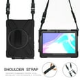 thumbnail image 4 of XYX Case for Samsung Galaxy Tab Active4 Pro/Active Pro, 360° Rotating, Hand & Shoulder Strap, Fits 10.1 inch, Black, 4 of 7