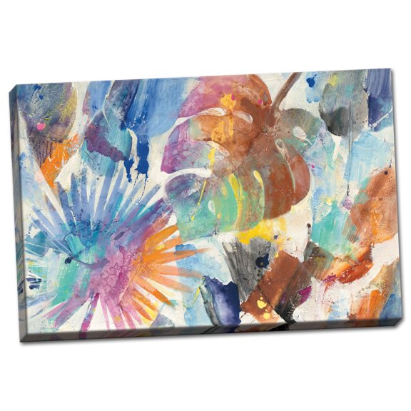 Gango Home Decor Contemporary Palm Abstract by Albena Hristova (Ready to Hang); One 18x12in Hand-Stretched Canvas