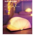 thumbnail image 3 of College Student Gifts - Wooden Book Lamp - Portable Folding LED Book Light for Reading, Home & Library Decor, Unique Gift for Book Lovers（Wooden Hu Black Middle Edition）, 3 of 5