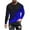 Blue, variant on Jinhomg Men's Graphic Tees 2024 Novelty Print Long Sleeve Crewneck Pullovers Top Big and Tall Blue XXL