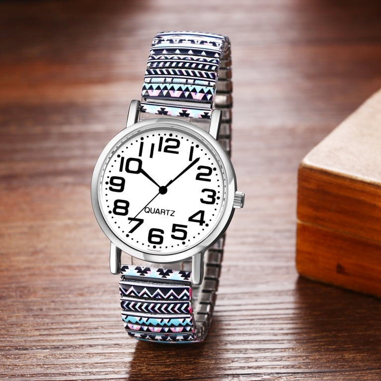 Avaner Stretch Band Watch for Women: Bohemia Flower Easy  display picture 1