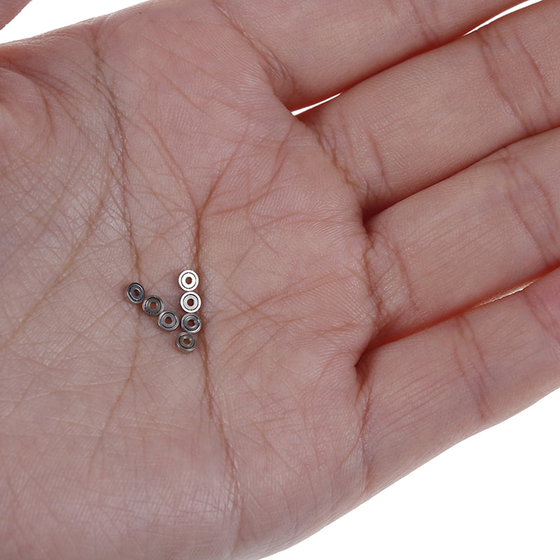 Miniature Bearings ball Metal Open Mini bearing 10pcs 681ZZ 1x3x1 mm 