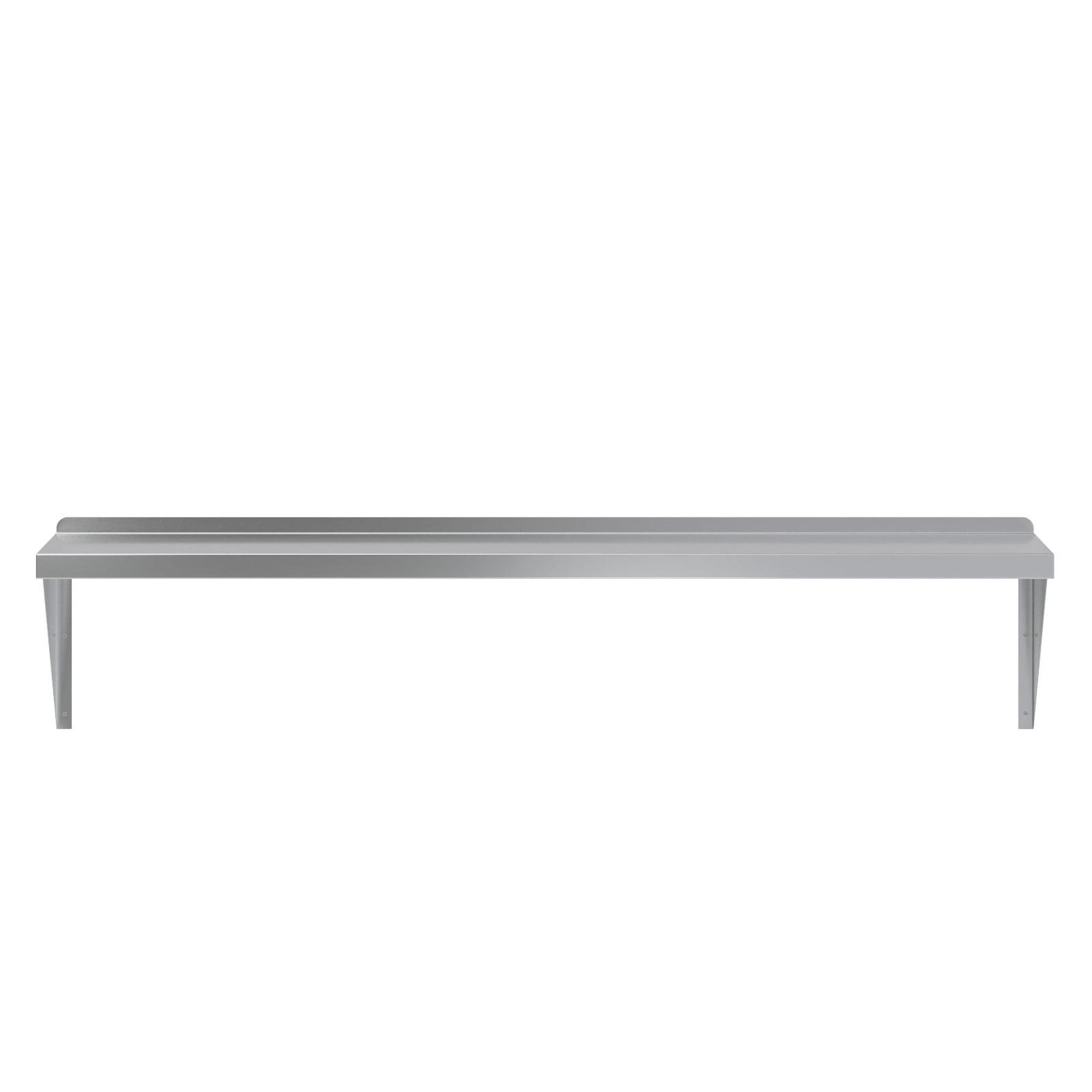 AmGood 14" Width x 60" Length | Stainless Steel Wall Shelf | Square Edge | Metal Shelving | Heavy Duty | Commercial Grade | Wall Mount | NSF Certified