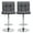 Gray, variant on Topeakmart 2pcs Adjustable PU Leather Counter Bar Stools with Backrest Gray