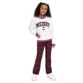 thumbnail image 2 of Hello Kitty Girls Long Sleeve Graphic Varsity Crewneck Pullover, Sizes 4-12, 2 of 7