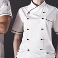 thumbnail image 6 of Chef Jacket Short Sleeve restaurant house kitchen Culinary Coat, 6 of 8