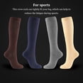 thumbnail image 4 of Qarigey 1 par de calcetines deportivos transpirables para correr, ejercicio, baloncesto, calcetines de tubo medio, diseño Simple, medias de Accesorios de calzado Tipo 2 Negro XXL, 4 of 6
