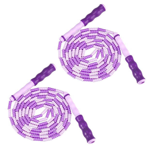 2 equipos de fitness con cuerda de saltar ajustables para deportes en interiores y exteriores