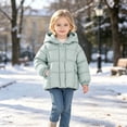 thumbnail image 4 of Xdegoge Toddler Kids Winter Puffer Jacket Hooded Thick Warm Coat Windproof Outerwear with Pockets for Boys Girls Fall Padded Parka Down Snow Wear, 4 of 6