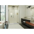 thumbnail image 2 of DreamLine Ascend 56-57 in. W x 72 in. H Frameless Pivot Shower Door in Brushed Nickel, 2 of 6