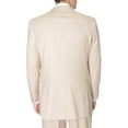 thumbnail image 4 of Raphael Mens Tan Light Brown Slim Fit Two Button Suit, 4 of 4