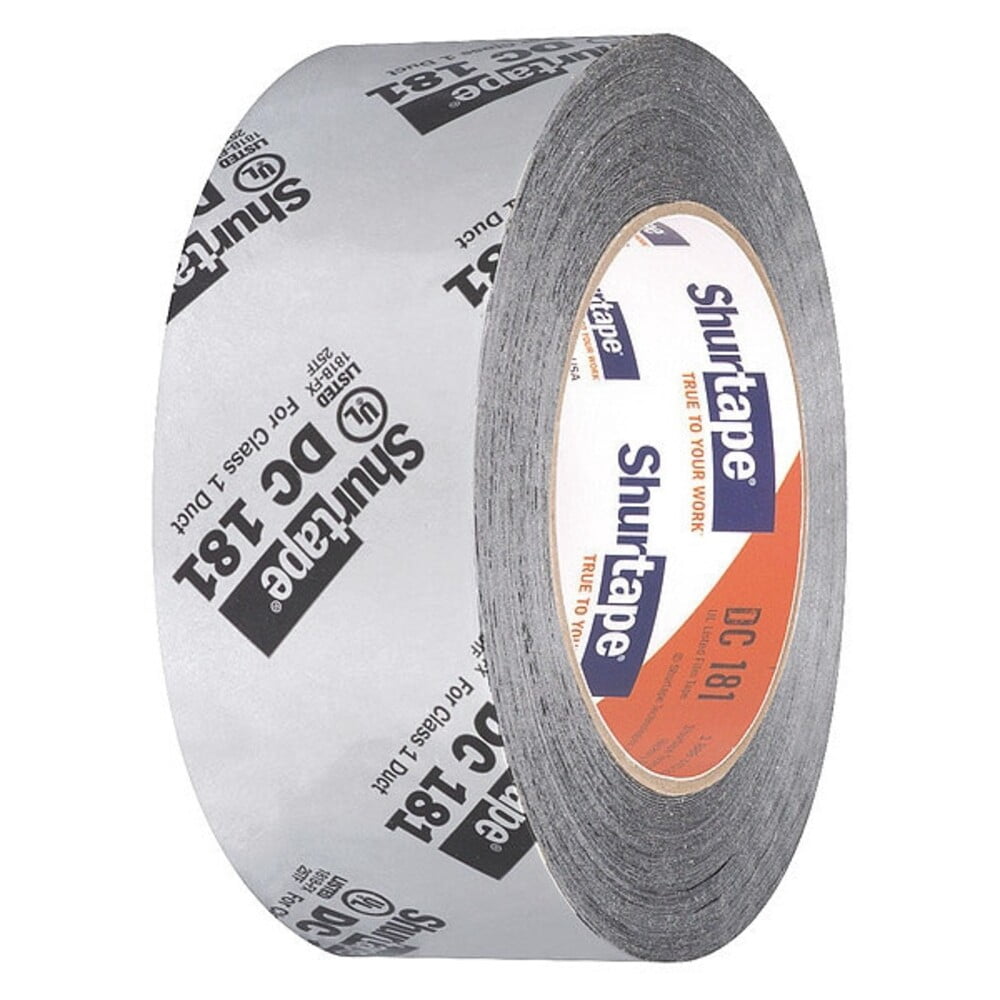 Shurtape Duct Tape, Silver, 120-1/4 yd L, 1-7/8 in W 164686