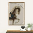 thumbnail image 2 of IDEA4WALL Framed Canvas Print Mid-Century Geometric Galloping Horse Silhouette Animals Funny Wall Art Preppy Room Decor Bohemian Colorful Minimalism Artwork - Natural 16"x24", 2 of 5