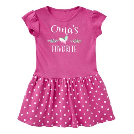 

Inktastic Oma s Favorite- Heart Grandchild Gift Toddler Girl Dress