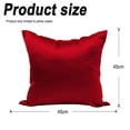 thumbnail image 2 of Pure Satin Pillow Cover for Hair and Skin Health, Square 2 Piece 50x50cm Size Pillow Cover with Hidden Zipper - style3, 2 of 6
