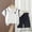White, variant on Amidoa Boys 2 Piece Outfits Summer Clothes Soft Short Sleeve T Shirts and Casual Shorts Kids Clothing Sets Pink Size 1T