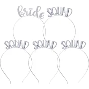 5-Pack Bridal Shower Headbands Bachelorette Tiara Accessory for Bridal Squad
