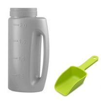 Melt Salt Spreader Handheld Shaker with Shovel for Lawn Seed, Salt, Ice Melt, Calcium, Handy for Lawn Seed Salt to Device